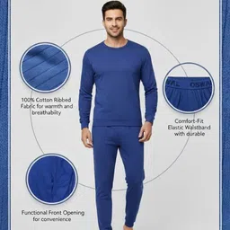 RELIUS Thermal for Men| New Generation Thermal| Garam & Naram| Thermal Innerwear| Oswal Men Top - Pyjama Set Thermal image 5