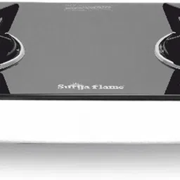 suryaflame 2 Burner LPG Gas Stove Chulha with ATLAS Toughened Glass Top, Manual Ignition, Glass Manual Gas Stove-picture-10