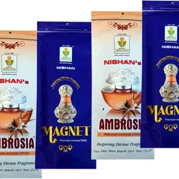Natural Premium White Ambrosia & Magnet Incense Stick Agarbatti Combo Pack of 2 Ambrosia & Pack of 2 Magnet-image-18