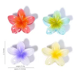 CHRONEX 3-Pcs Flower Shaped Claw Clips image 5