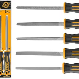 Steel File Set, 8“/200mm, T12 Steel, 5 Pcs Hand Metal Files Combination Chisel Set-image-19