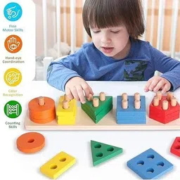 rainbowstore Wooden Beat Trapeze: Enlightening Percussion Toy for Kids image 2