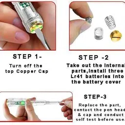 nhouse Electron Multifunction Dual LED AC-DC Light Tester Pen [Continuity Tester] Digital Voltage Tester image 5