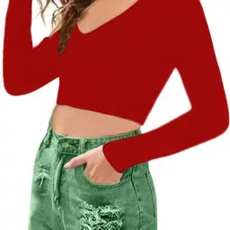 jovo Pack of 2 Party Regular Sleeves Self Design Women Multicolor Top image 5