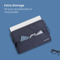 craloft 15.6 Inch Laptop Sleeve / Slip Case Cover Bag With Side Handle (L25_Grey) Laptop Sleeve/Cover image 5