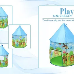 toyvala Kids Fold able and Portable Forest Play Castle, Play Tent, Play House for Indoors and Outdoors image 3