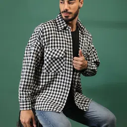roadster Men Checkered Casual Jacket-picture-43