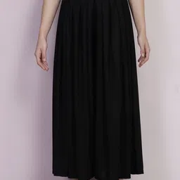 tannu fashion Women Flared Black Lycra Blend Trousers-picture-19