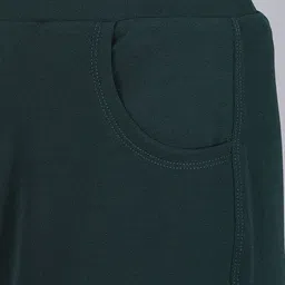 FITHUB Women Relaxed Straight Leg Flared High-Rise Easy Wash Cotton Trousers image 4