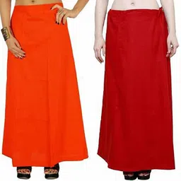 Gugaliya ORANGE-RED Pure Cotton Petticoat-picture-22
