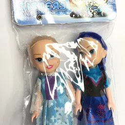 vrux TOW SISTER DOII SET TOY FOR KIDS GIRLS (Multicolor) image 1