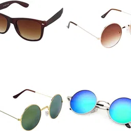 shade house Mirrored Wayfarer Sunglasses (52) image 2