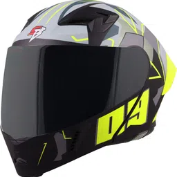 steelbird SBA-20 09 ISI Certified Flip-Up Graphic Helmet for Men and Women Motorbike Helmet image 1