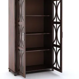 sona art & crafts Solid Wood Semi-Open Book Shelf image 4