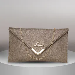 lavie Casual Brown Clutch image 2