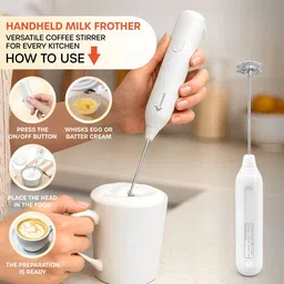 crompass 50 W White, Black Electric Whisk, Hand Blender image 3