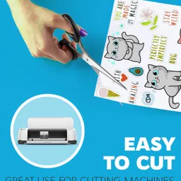 bigfalcon Premium A4 (8.5x11 inch) Size 100 Sheets Glossy Vinyl Sticker Paper 120 Micron Self Adhesive Photo Paper for Inkjet printer A4 (210x297mm) 120 gsm Inkjet Paper image 3