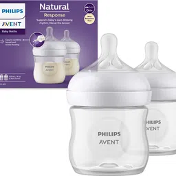 philips avent Natural Response Baby Bottle SCY900/02 | 0m+ age | BPA free | Pack of 2 - 125 ml image 2