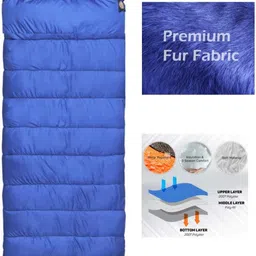dbd mall 4 XL 100% AIR PROOF ULTRA LIGHT NYLON FEBRIC, CRAZY SOFT FUR 200cm X 82cm Sleeping Bag-picture-13