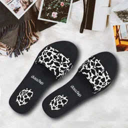 skytrap Stylish Comfortable and Trending Printed Flip Flops Slide Combo of 2 Women Slippers image 2