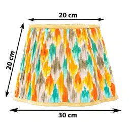 lampenschirm india Premium Softback 30cm Empire Cottan Fabric Lampshade (Multi) image 3