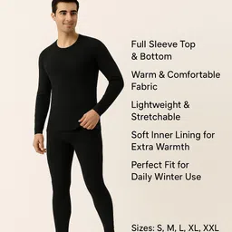 OASWAL oswal thermal set for men Men Top - Pyjama Set Thermal image 1