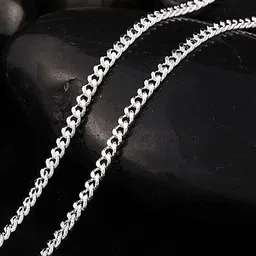 Peora Men Silver-Plated Chain image 2