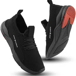auras shoes New Black Sport Running Shoes For Men (Black) Training & Gym Shoes For Men image 3