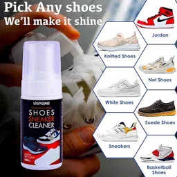 VRPRIME Shoe Sneaker Cleaner Quick Cleaning Solution Foam Shoe Sneaker Cleaning 4 in 1 Cleaner image 5