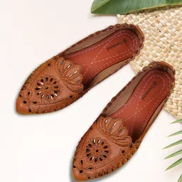 trendvine Comfort Belly Flats Mojaris For Women-picture-42