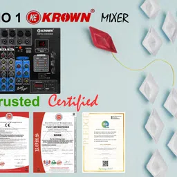 kekrown SUM- 6 USB Channel Echo Mixer with The Digital USB and Bluetooth Digital Sound Mixer image 5