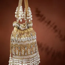 anekaant Women Brown Potli image 1