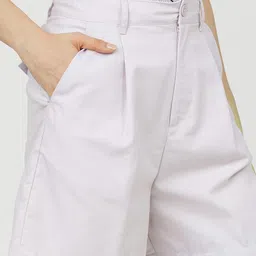 tokyo talkies Solid Women Purple Basic Shorts image 3