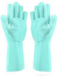 dish washing cleaning sponge gloves with ph test drops for drinking water combo pack Wet and Dry Glove-image-23