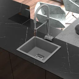 meta Quartz sink for Kitchen Grey 24x18 24X18 GREY Under Counter Basin-picture-21
