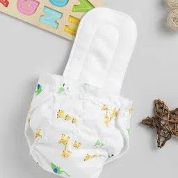 rbastic Reusable Cloth Diaper with Absorbent Inserts Baby Animal Kingdom Print-picture-43