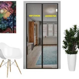 leomates Main door mosquito net magnet 100*210 Polyester Washable Adults Mosquito Net-picture-38