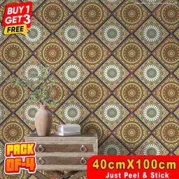 walldaddy Vinyl Decorative Multicolor Wallpaper-picture-24