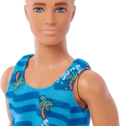 barbie Ken Doll with Surfboard and Pet Puppy with Themed Accessories image 4