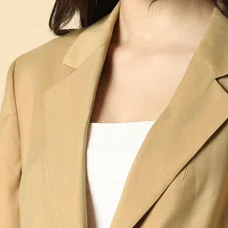 allen solly Women Solid Single Breasted Formal Blazer image 5