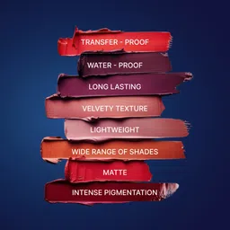 fashion colour Non-Transfer Creamy Matte Lipstick Waterproof & Smudgeproof Formula - Shade 56 image 4