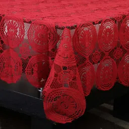 casa furnishing Floral 2 Seater Table Cover image 3