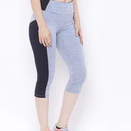 chkokko Gym Sports Yoga Capri Slim fit Women Blue Capri image 4