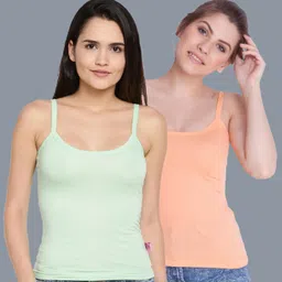 dollar missy Women Green, Orange Camisole-picture-45