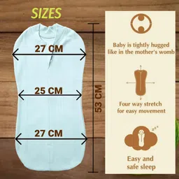 mammachamp POD/Swaddle/Sleeping Bag/Sack for NewbornBaby 0-6 months Pack-of 1 light Blue Sleeping Bag image 3