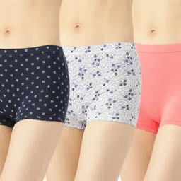 leading lady Pack of 3 Women Boy Short Multicolor Panty-picture-23