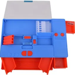 parseed Jumbo Compass Box for children, with sharpener for Birthday Return Gift Doraemon Art Plastic Pencil Box image 2