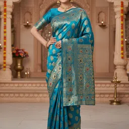 sareemall Woven Banarasi Silk Blend Saree-picture-11