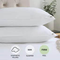 minkara Microfibre Sleeping Pillow Pack of 2 Solid image 2