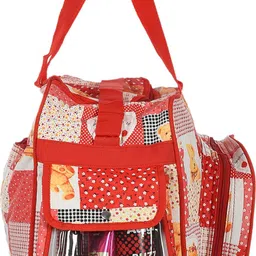 homestic by kuber industries PVC Teddy Print Mothers Bag With Handle (Red) Mothers Bag image 3
